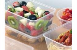 China Clear APET Plastic Sheet Clamshell Fruit Use Disposable Containers supplier
