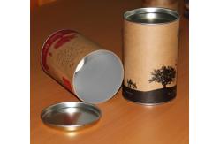 China Custom 124# Flat Smooth Strech Metal Tin Can Lid for Paper Tube supplier