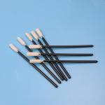 TX746 Low Particle Out Black Handle Sponge Foam Tip Cleanroom Swab For Printer Cleaning for sale
