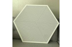 China 8mm Aluminum Metal Ceiling Perforated Hexagonal Clip In Ceiling Panel supplier