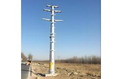 China 110KV 4-Circuit Overhead Line 460Mpa Hot Dip Galvanized Transmission Steel Pole supplier