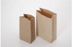 China Customized Flat Bottom Brown Kraft Paper Bags Top Open for Snack supplier