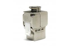 China Rj45 180 Degree Shielded Stp Ftp Zinc Alloy Keystone Jack Module Tool Free supplier