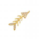 Zircon Fish Bone Charm