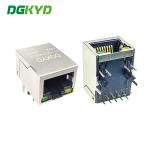DGKYD111Q571AB2A1D 2.5G Filtering Industrial Grade RJ45 Single Port Shielded Connector Modular Interface With Light PBT for sale