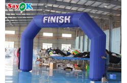 China Inflatable Race Arch 210D 6m 20ft Blue Giant Inflatable Arch Start Finish Line supplier