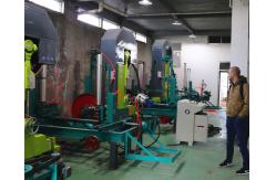 China 42''CNC automatic wood cutting vertical band saw machine, log vertical sawmill supplier