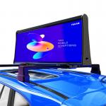 Front Access Taxi Roof LED Display Outdoor Full Color Car Roof Top Advertising Sign for sale