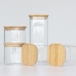 Custom  Square 370ml 500ml 730Ml Honey Storage Glass Food Jar Jar For Storage for sale