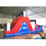 Funny Sports Games Obstacle Course Bouncer , Indoor Playground Obstacle Bouncy Castle