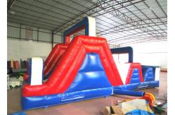 China Funny Sports Games Obstacle Course Bouncer , Indoor Playground Obstacle Bouncy Castle supplier