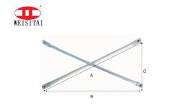 China Pre Galvanized Scaffolding Cross Brace Frame Scaffolding Parts supplier