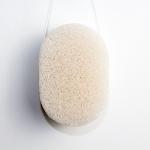 SGS Oval Natural Konjac Sponge No Coloring Facial Exfoliator Sponge for sale