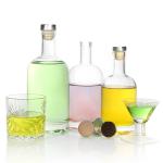 Inventory Glass Bottles Supplier 750ml Heavy Glass Liquor Bottles For Vodka Low-Priced for sale