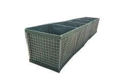 China Mil 10 Military Hesco Barrier Height 1m Width 1m Lined With  Geotextile supplier