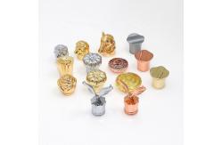 China Custom Perfume Cap Gold-Encrusted  Luxury Cosmetic Packaging Environmental Friendly supplier