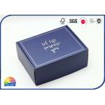Silver Stamping Corrugated Mailer Box Pack Scarf Printing Inside for sale