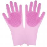 Heat Resistant Custom Waterproof Silicone Dishwashing Gloves For Kitchen for sale