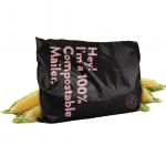 Black Starch Compostable Poly Mailers , Straight Top Biodegradable Shipping Bags for sale