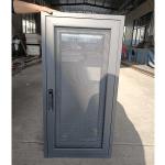 Aluminum Frame In Swing Egress Window PVC Plastic Windows With Mosquito Net for sale