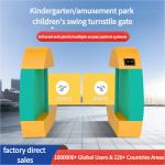 Zento Kid Swing Turnstile Barrier Gate with SUS 304 1.5mm Thickness