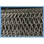 Flexible Freezer Spiral Metal Mesh Conveyor Belt 156'' Width For Food Processing for sale