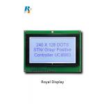 STN Gray COB LCD Display 240X128 Dots Graphic Positive Monochrome 5.25V for sale