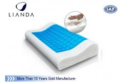 China Luxury contour bed cooling gel memory foam pillow Lightweight supplier