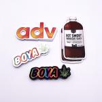 PVC VOID CMYK Custom Die Cut Labels , PMS Adhesive Logo Stickers Waterproof Vinyl for sale