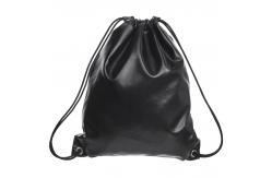 China Custom PU Leather Drawstring Bags Headset Waterproof Storage String Bag supplier