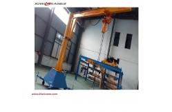 China Column Mobile Electric Jib Crane 125kg Motorized Rotation 2-4m Span supplier
