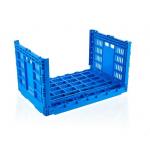 Blue Collapsible Stackable Crates Vegetable Transporation Storage