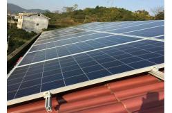 China Aluminium Anodized 12um Bifacial Solar Panels Solar Rooftop Structure supplier