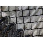 Pvc Coated Black Galvanized Chain Link Fence Diamond Shape Wire Mesh Sports Field for sale