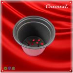 10cm Top Dia Brown Polypropylene Plant Pots UV Stabilized HDPE