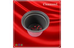China 10cm Top Dia Brown Polypropylene Plant Pots UV Stabilized HDPE supplier