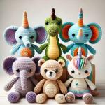 Wholesale OEM Cute Customized Handmade Stuffed Animal Doll Crochet Toy Baby Gift for sale