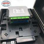 16 Port Outdoor Fiber Distribution Box Black Optical Distribution Frame