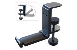 China Foldable Adjustable Gaming Headset Hanger Under Desk RoHS Approved supplier