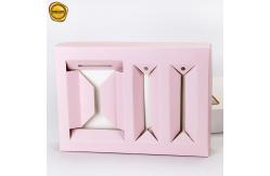China Customized Printing 350gsm Nail Polish Cosmetic Packaging Box With Clear Window supplier