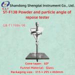 GB/T11986 Powder And Particle Angle Of Repose Tester Cone Taper 60° Stainless Steel Bracket for sale