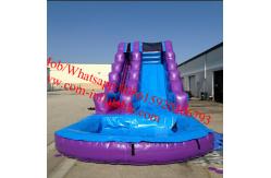 China Inflatable Purple Passion Water Slide Inflatable Pool Slides supplier