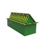 Wireless Remote Control LED Light Hydraulic Security Barriers 3 Phases 380V Power Input