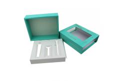 China Essential Oil  Paper Nail Polish Boxes For Packaging Box With Window Display supplier