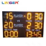 Fr4 Pcb Wireless Digital Tennis Scoreboard With 6mm Front Acrylic Board for sale