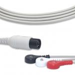 G3140S Fixed Snap 3 Lead ECG Cable General 6 Pins TPU Jacket for sale