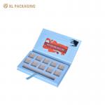 Luxury Embossing Logo Soft Touch Lamination Fashion Face Eye Shadow Palette Paper Packaging Box With Mirror for sale