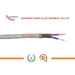 Solid Core Thermocouple Extension Wire With PTFE / FEP Insulation And SS Screen for sale