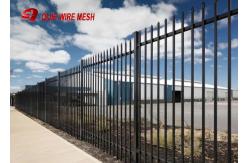 China Powder Coated Wire Mesh Fence Panels Pregalvanized Spear Top Security Garrison supplier