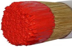 China Natural Bristles Chalk And Wax Paint Brush 2 In 1 Round Painting Tool supplier